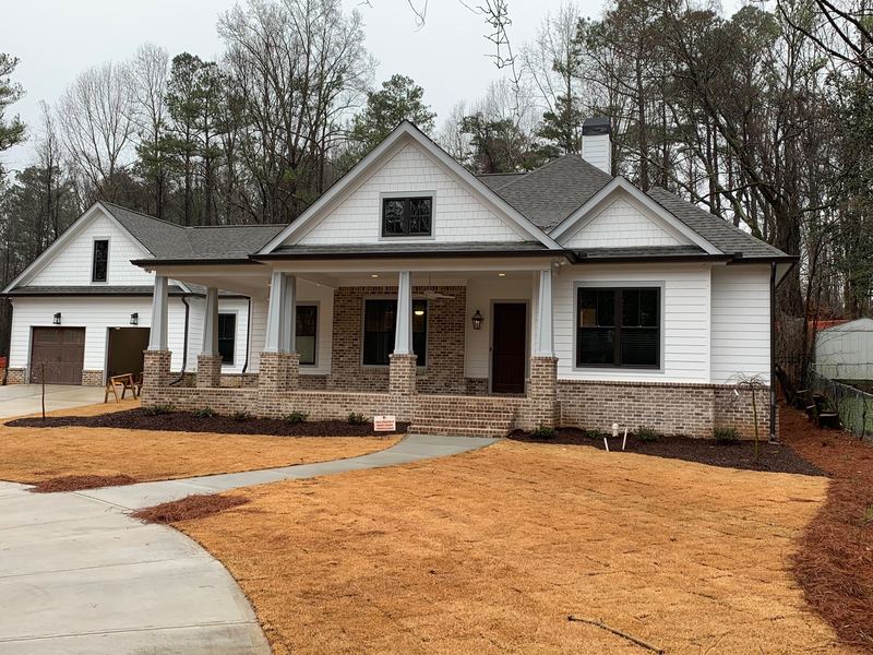 Front elevation with covered porch