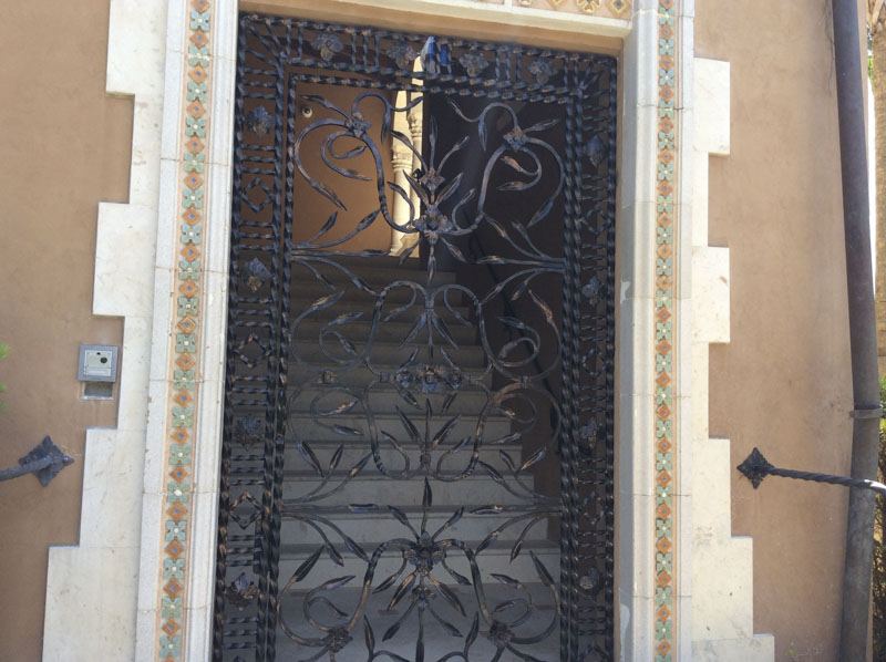 Wrought-iron entry gate