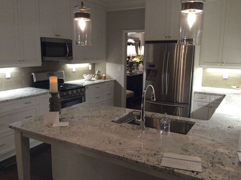 Kitchen with island