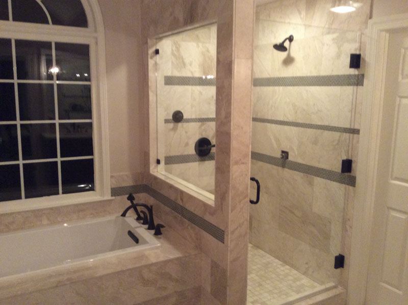 Tile shower