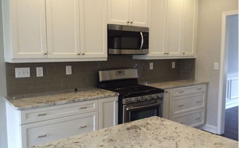 White shaker kitchen